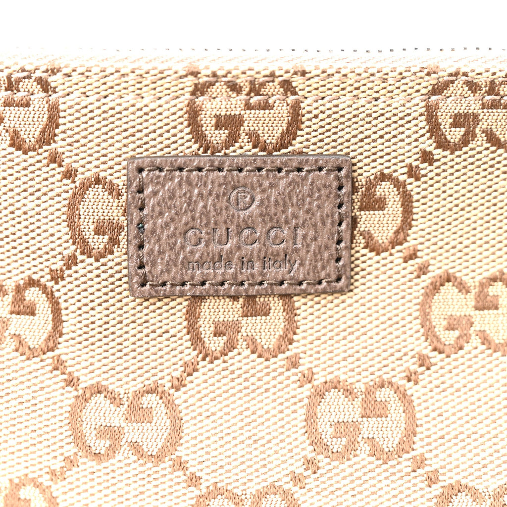 GG Monogram Web Large Giglio Tote Beige Brown