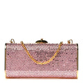 Swarovski Crystal Minaudiere Clutch Pink