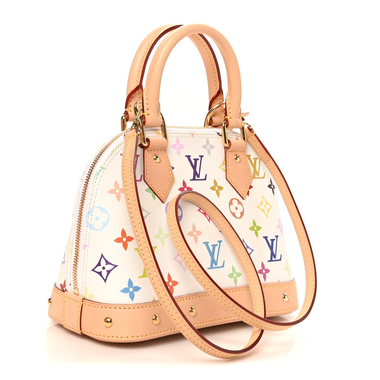 LV x TM Monogram Multicolor Alma BB White