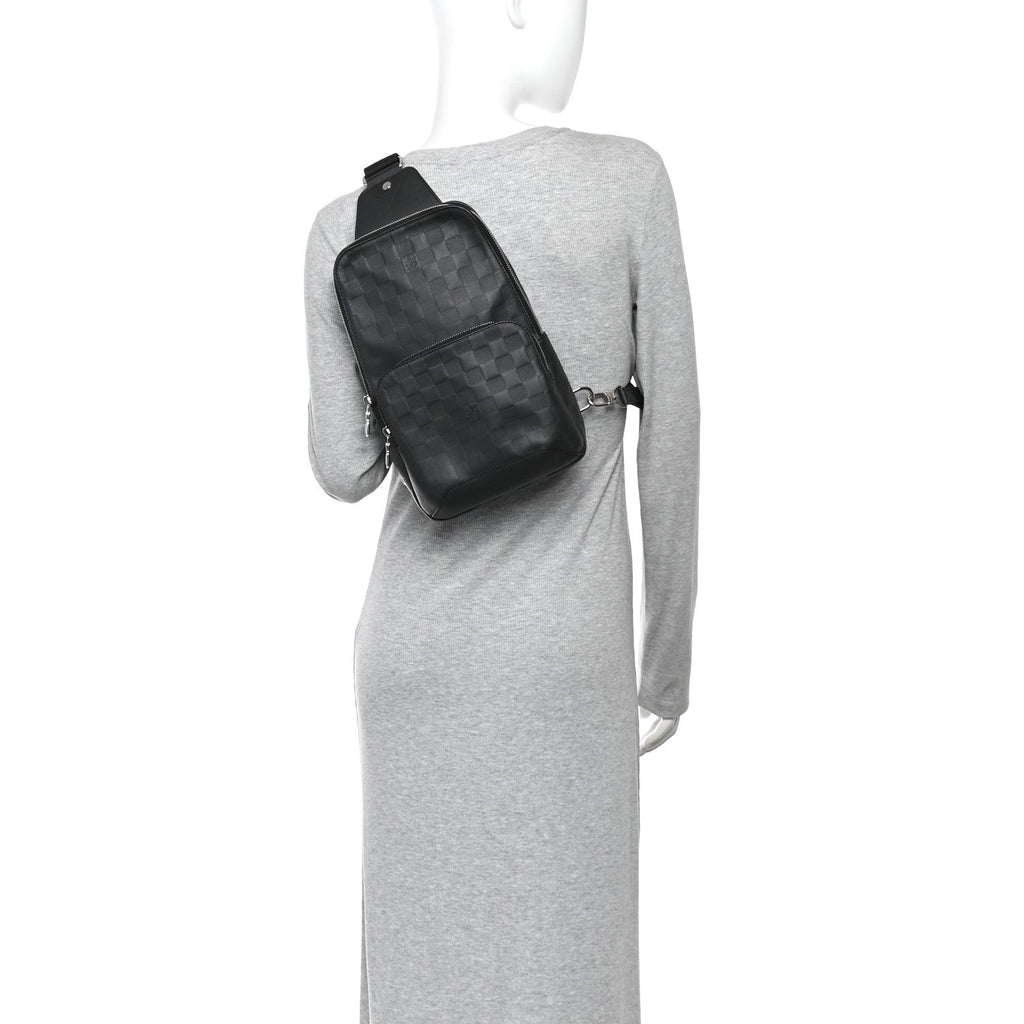 Damier Infini Avenue Sling Bag Onyx