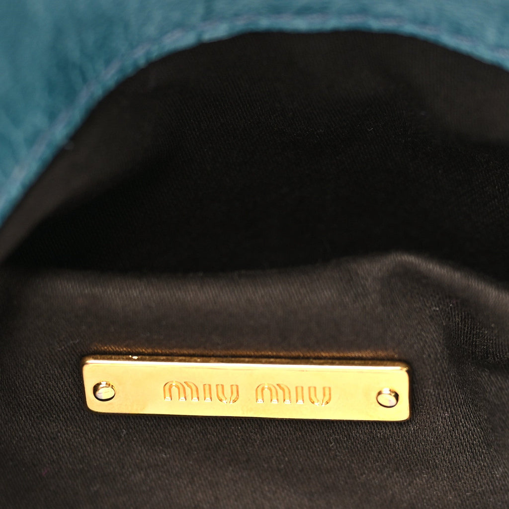 Vitello Lux Mini Bow Bag Blue