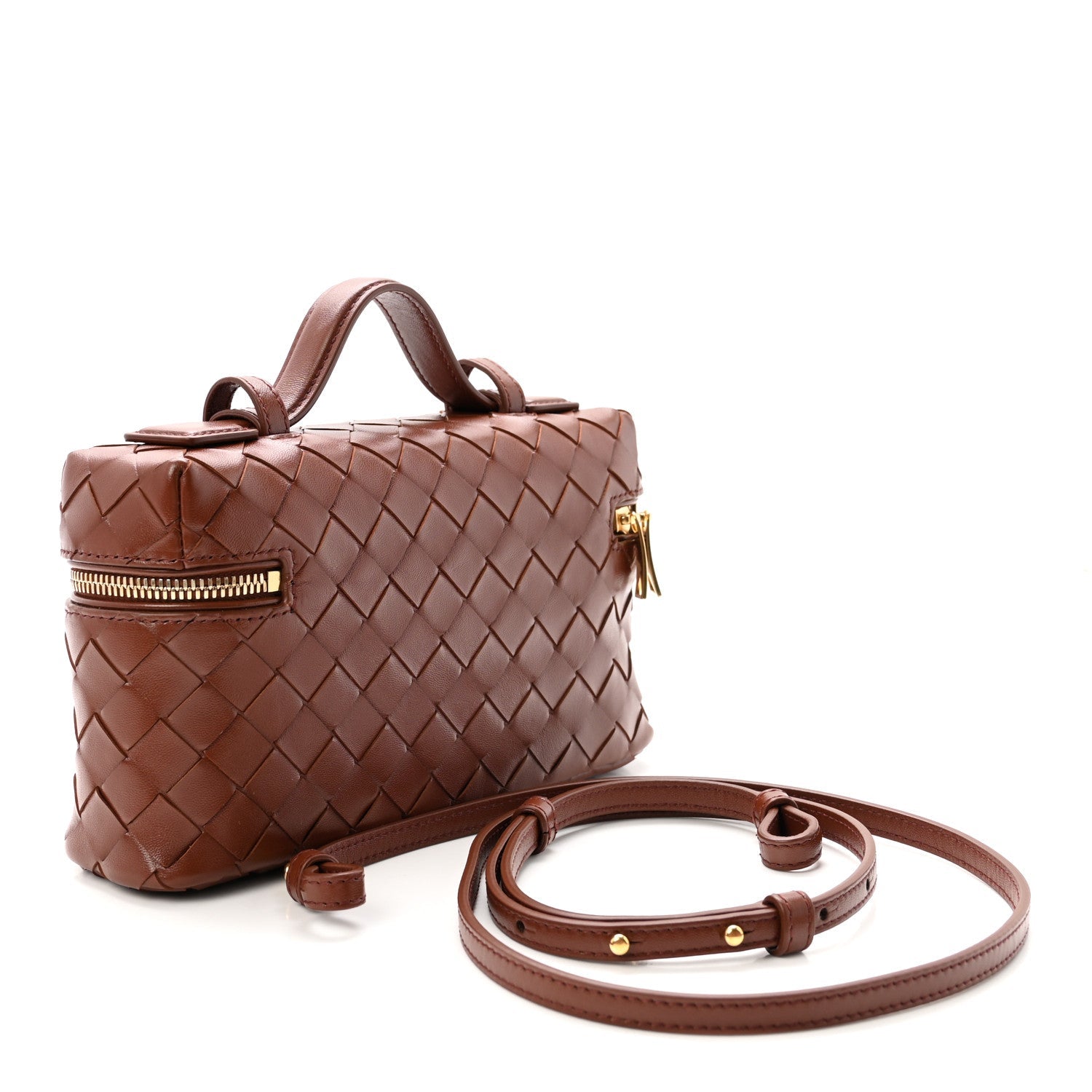 Nappa Intrecciato Bang Bang Vanity Case Sapele