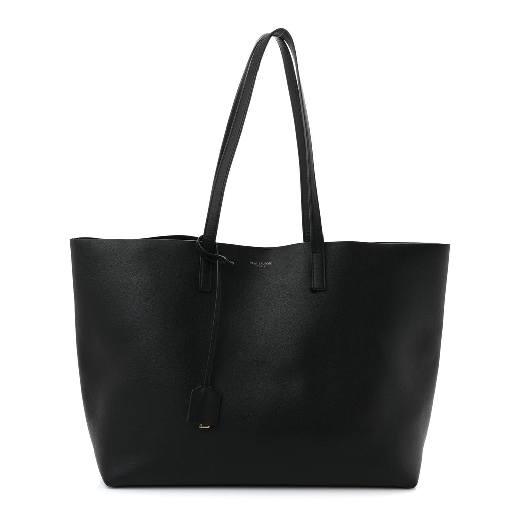 Calfskin Large Shopping Tote Black