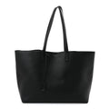 Calfskin Large Shopping Tote Black