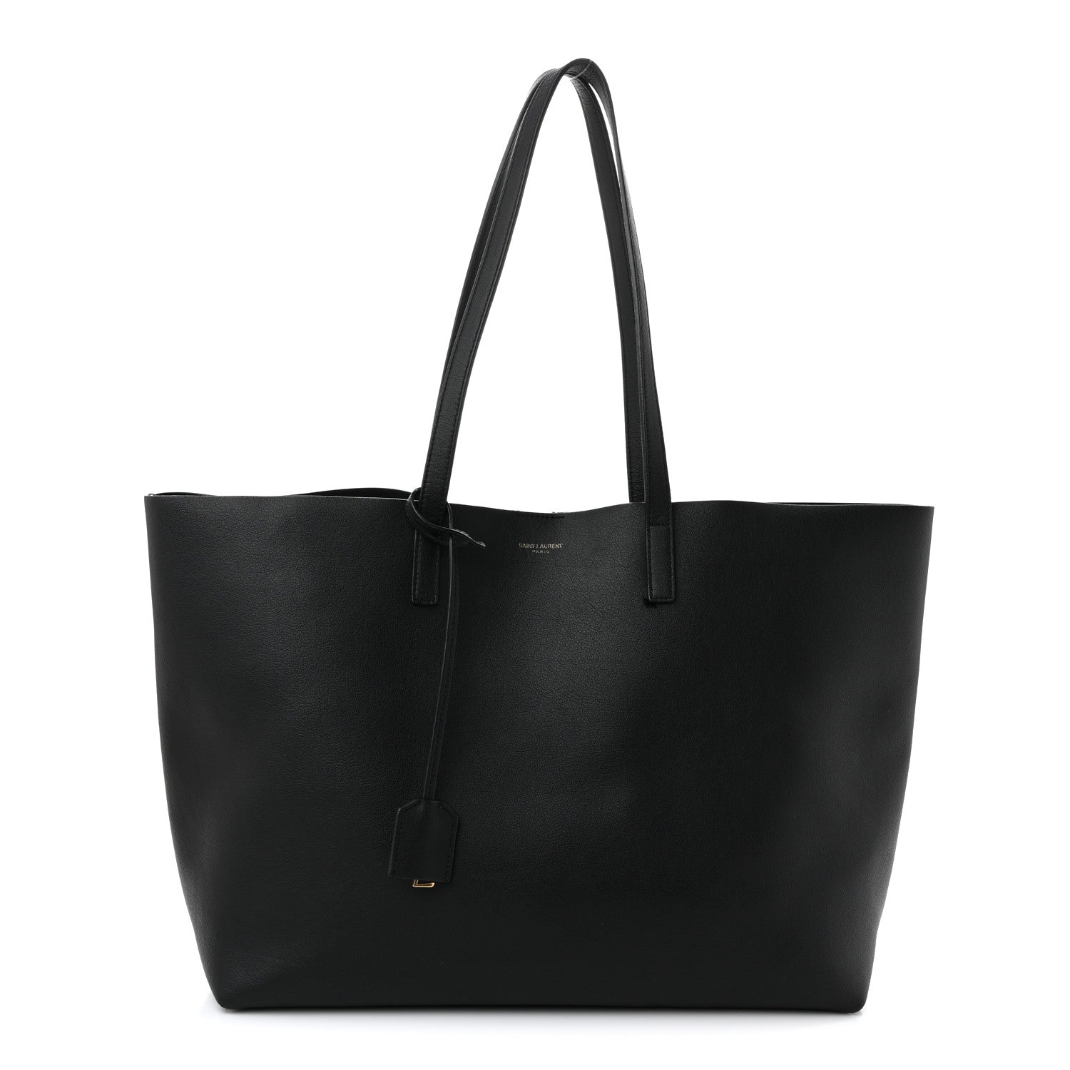 Calfskin Large Shopping Tote Black