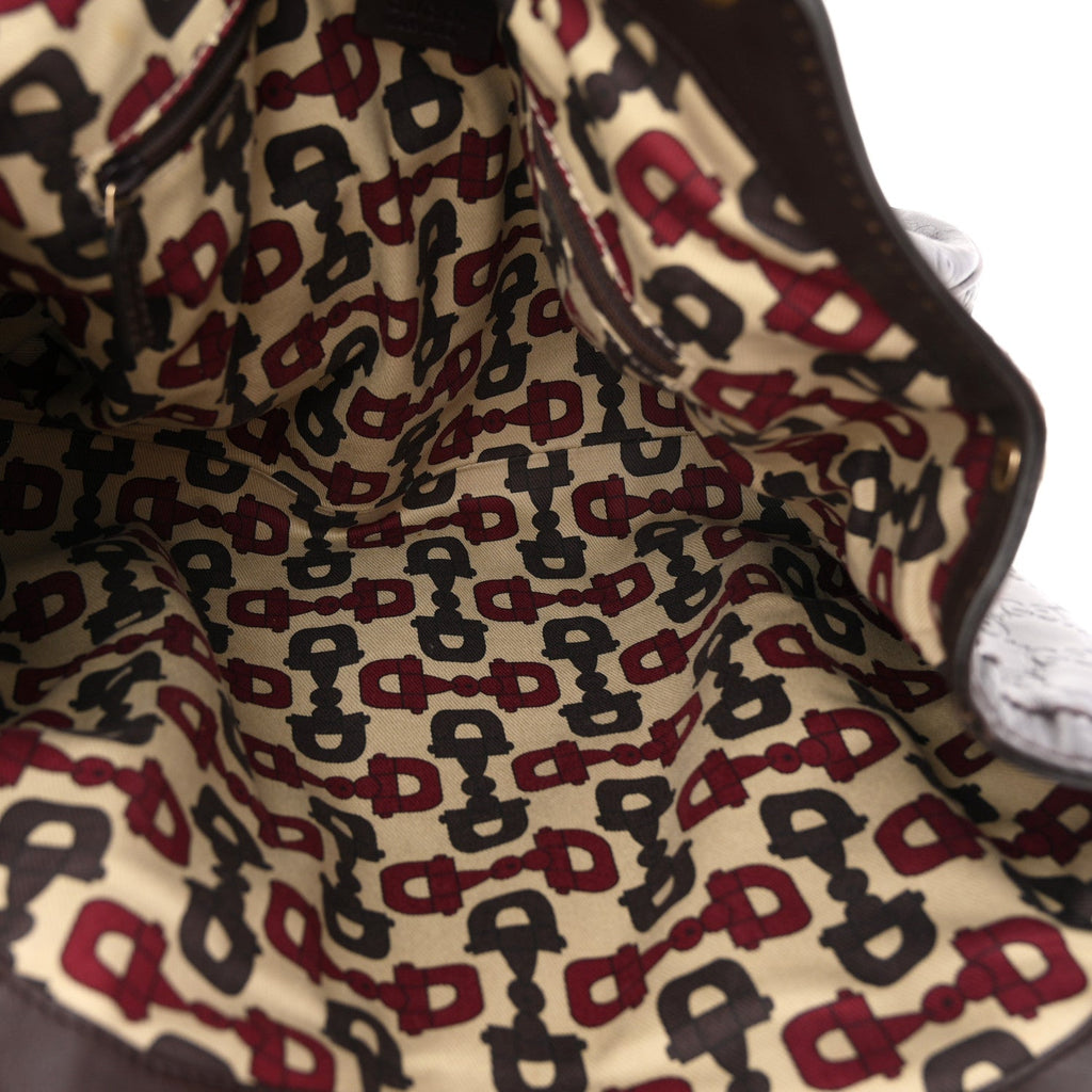 Guccissima Medium Sukey Tote  Chocolate