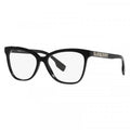 Burberry Eyeglasses Cat Eye Full Rim, Black Frame and Clear Demo Lenses Lens BE2364F3001