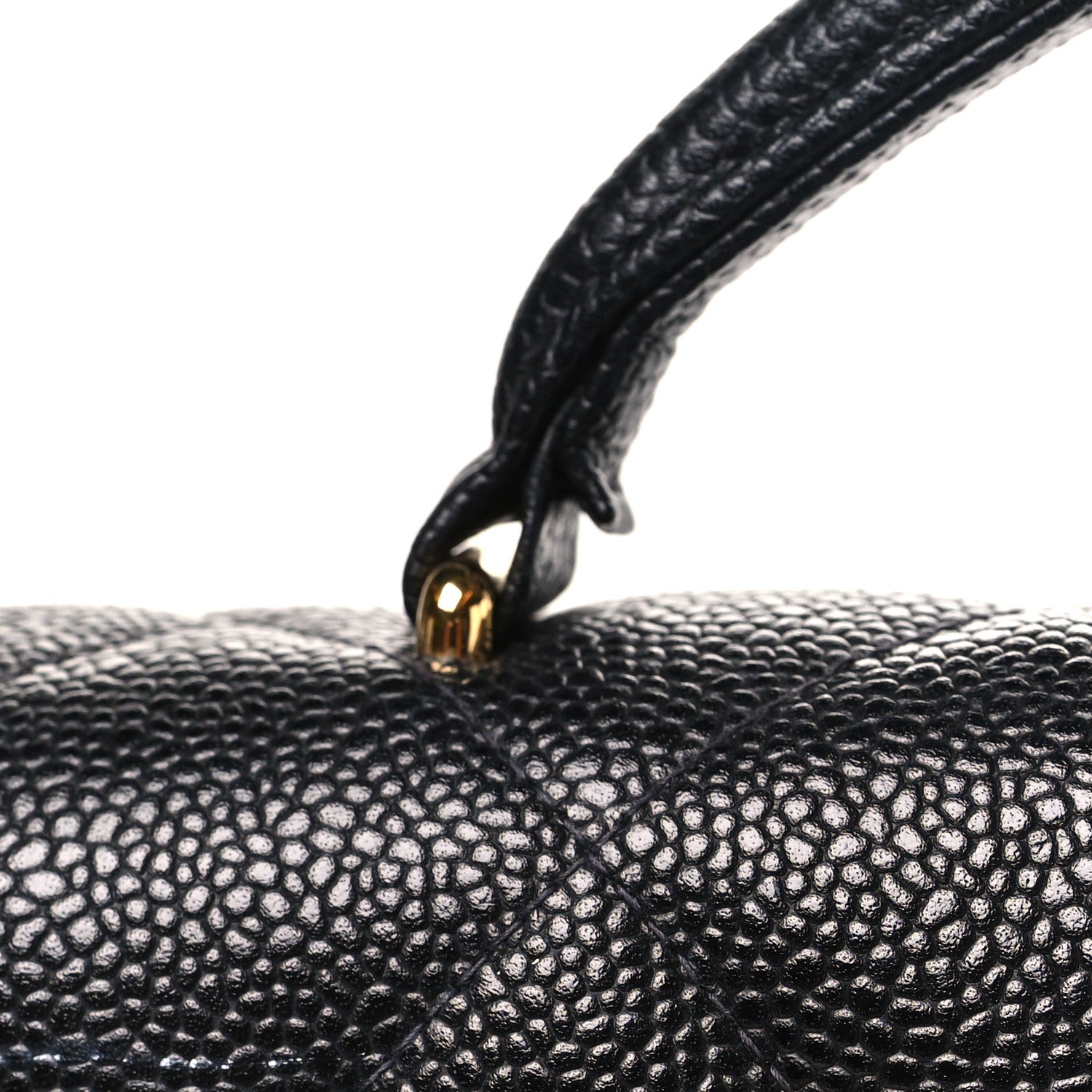 Caviar Quilted Briefcase Laptop Bag Black