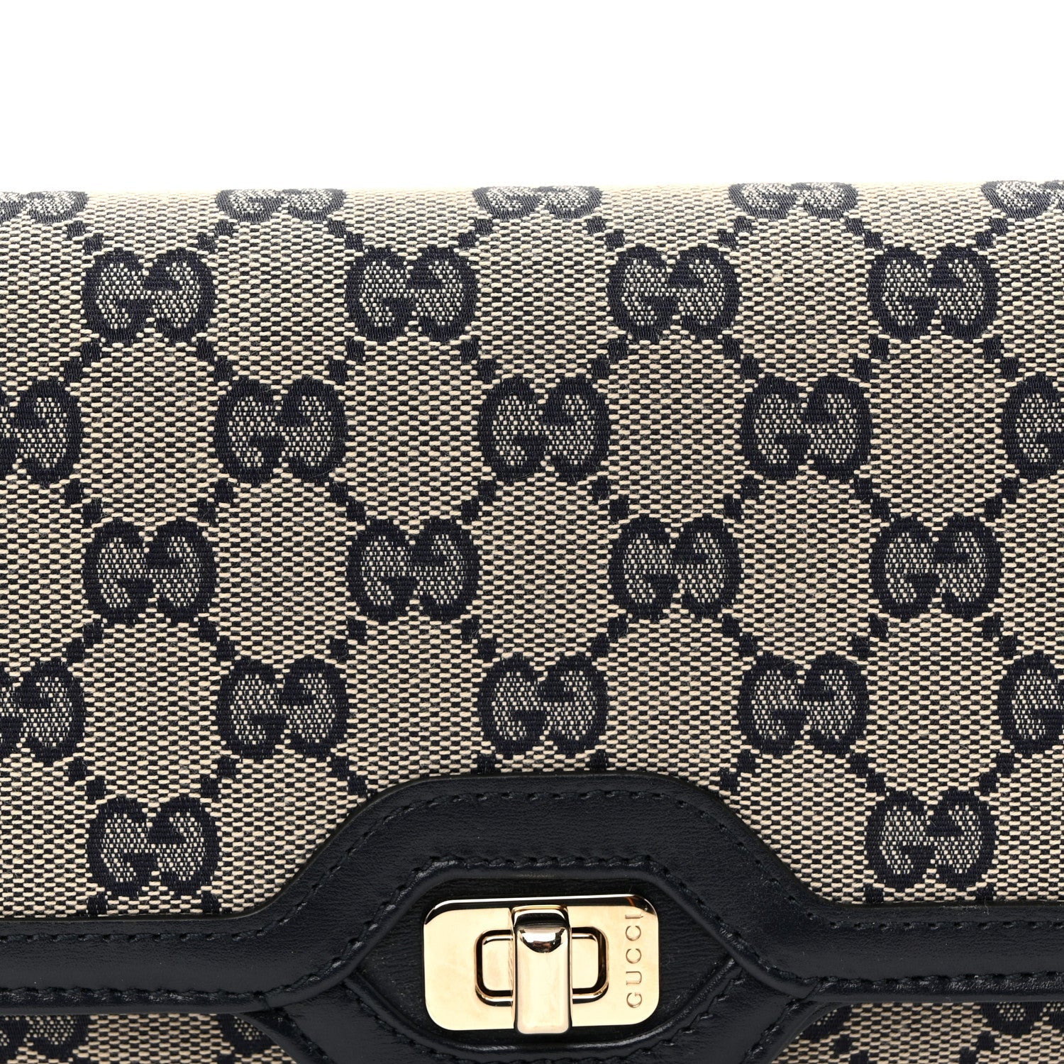 GG Monogram Small Luce Shoulder Bag Beige Blue