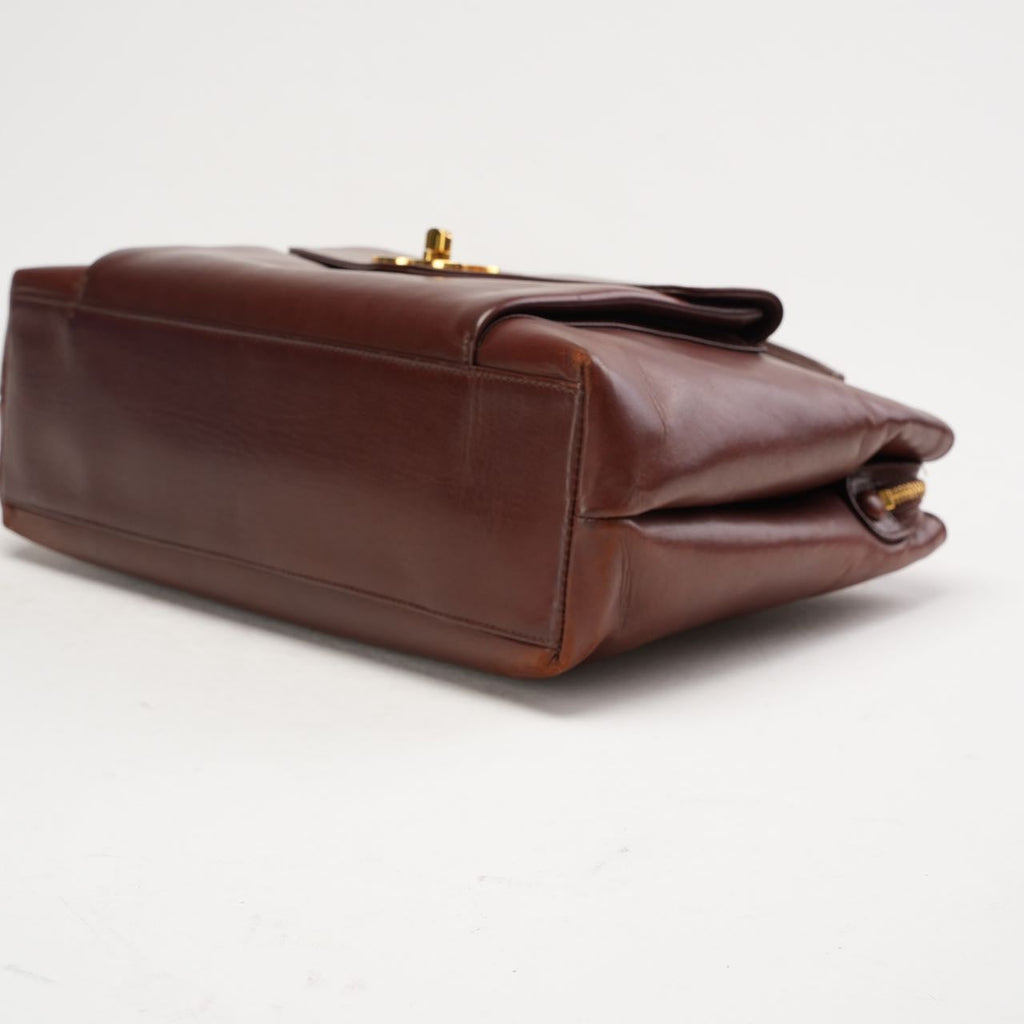 Chanel Vintage Timeless Tote Burgundy Red 1994