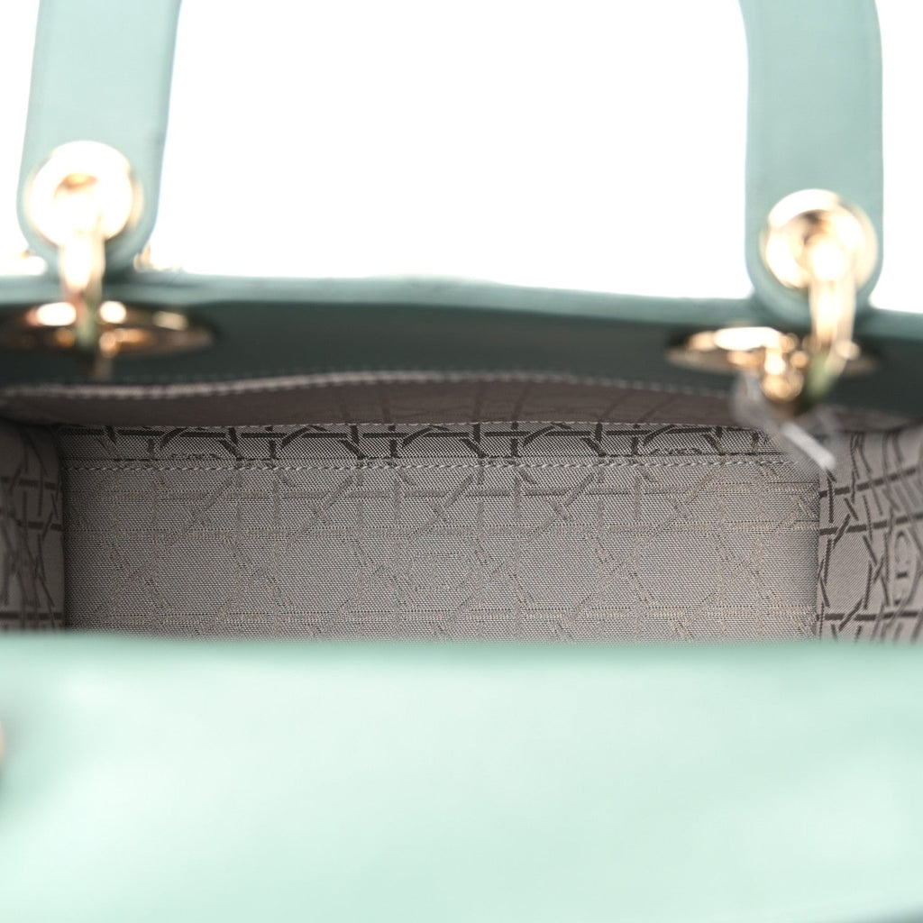 Lambskin Cannage Small My ABCDior Lady Dior Army Green