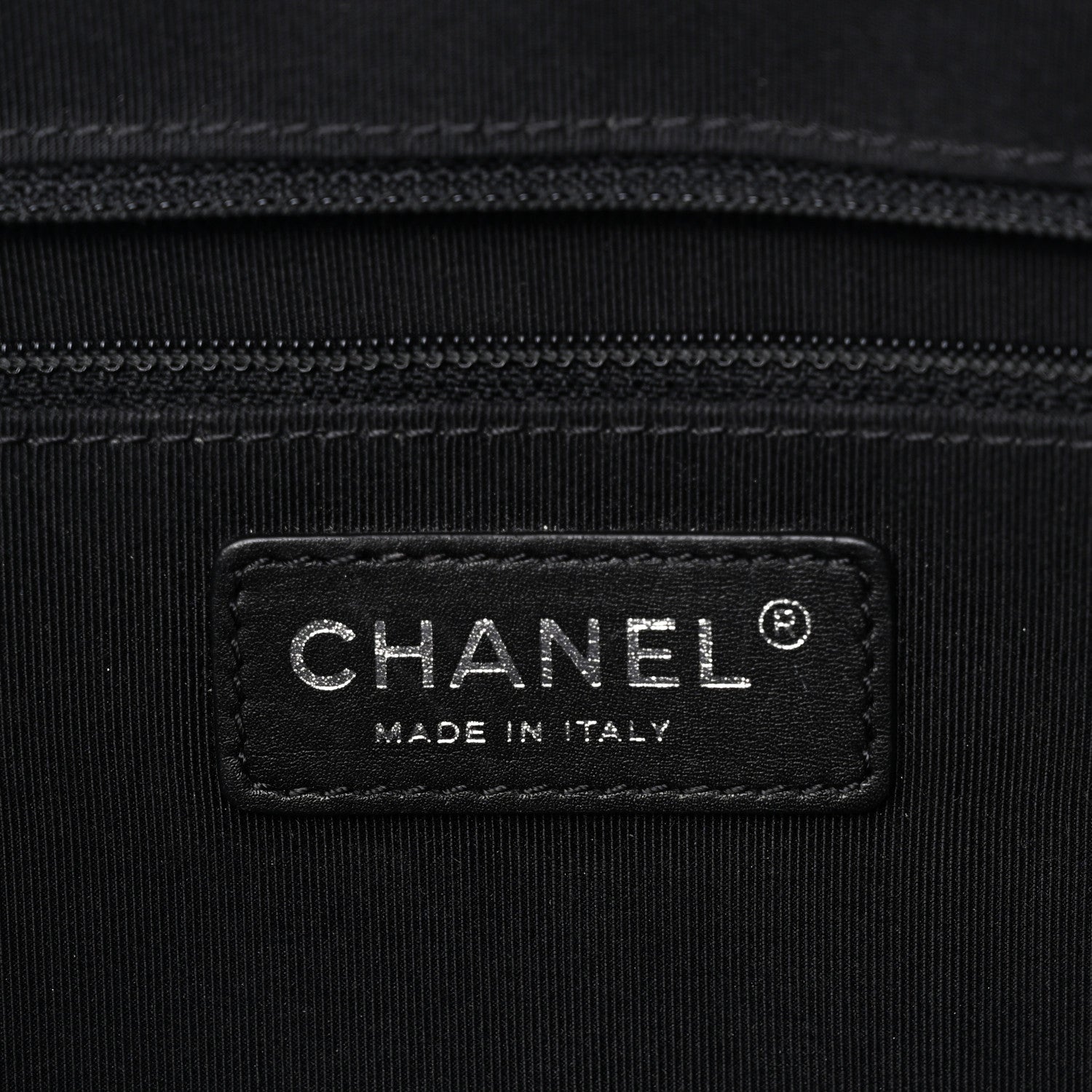 Lambskin Quilted Shopping Tote Black