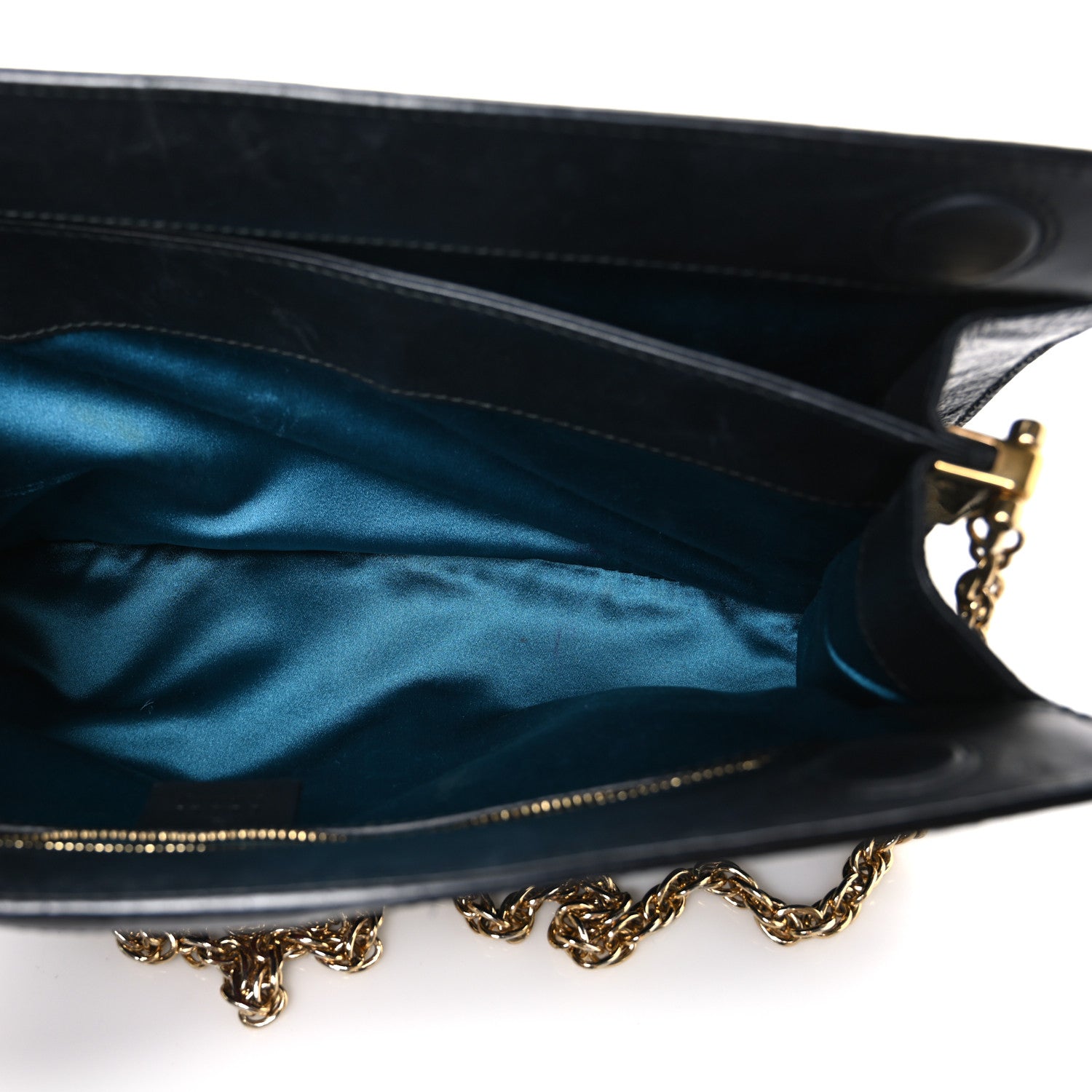 Suede Patent Web Dragon Embroidered Medium Ophidia Chain Shoulder Bag Blue Multicolor Black