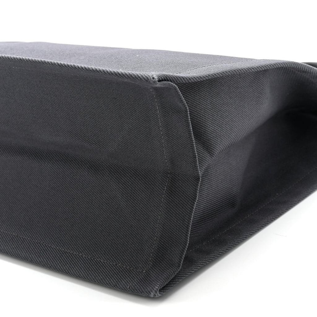 Linen Calfskin Rive Gauche North South Tote Grey