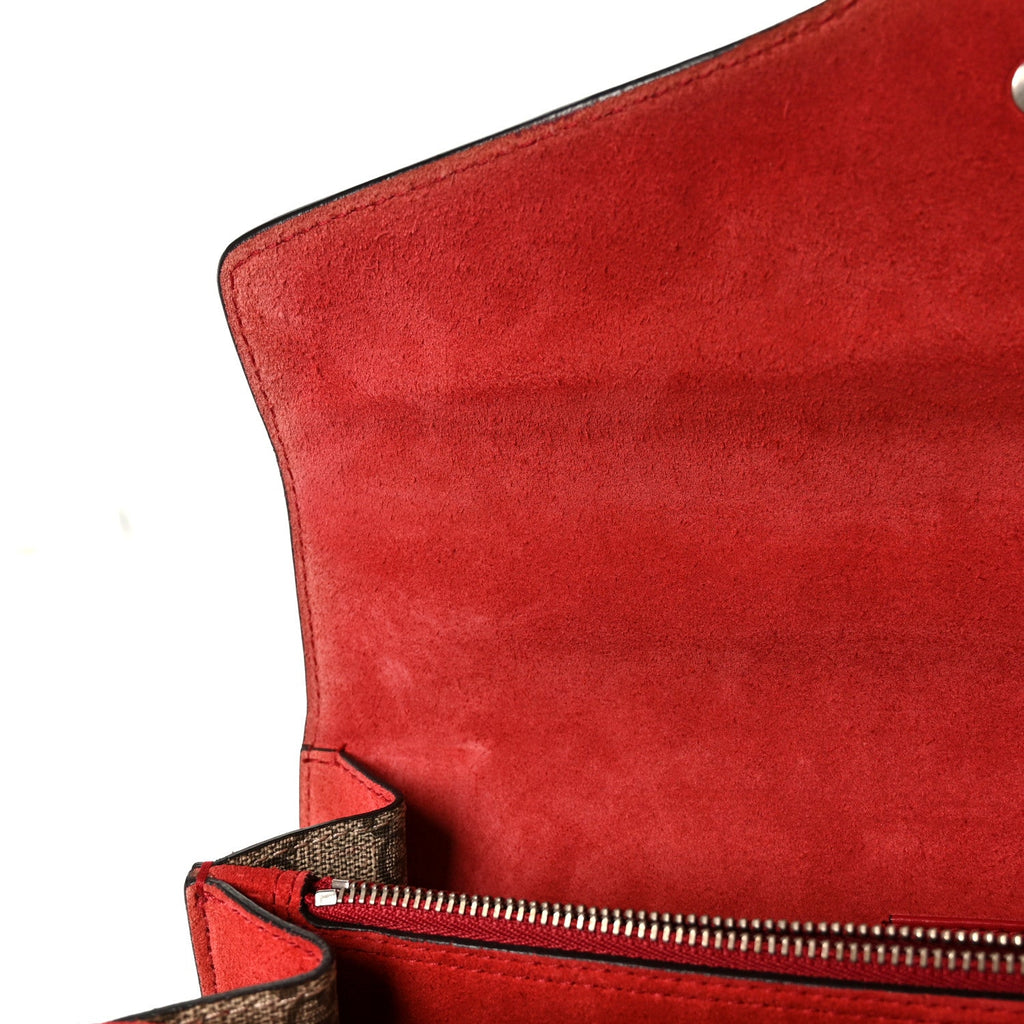 GG Supreme Monogram Small Dionysus Shoulder Bag Red