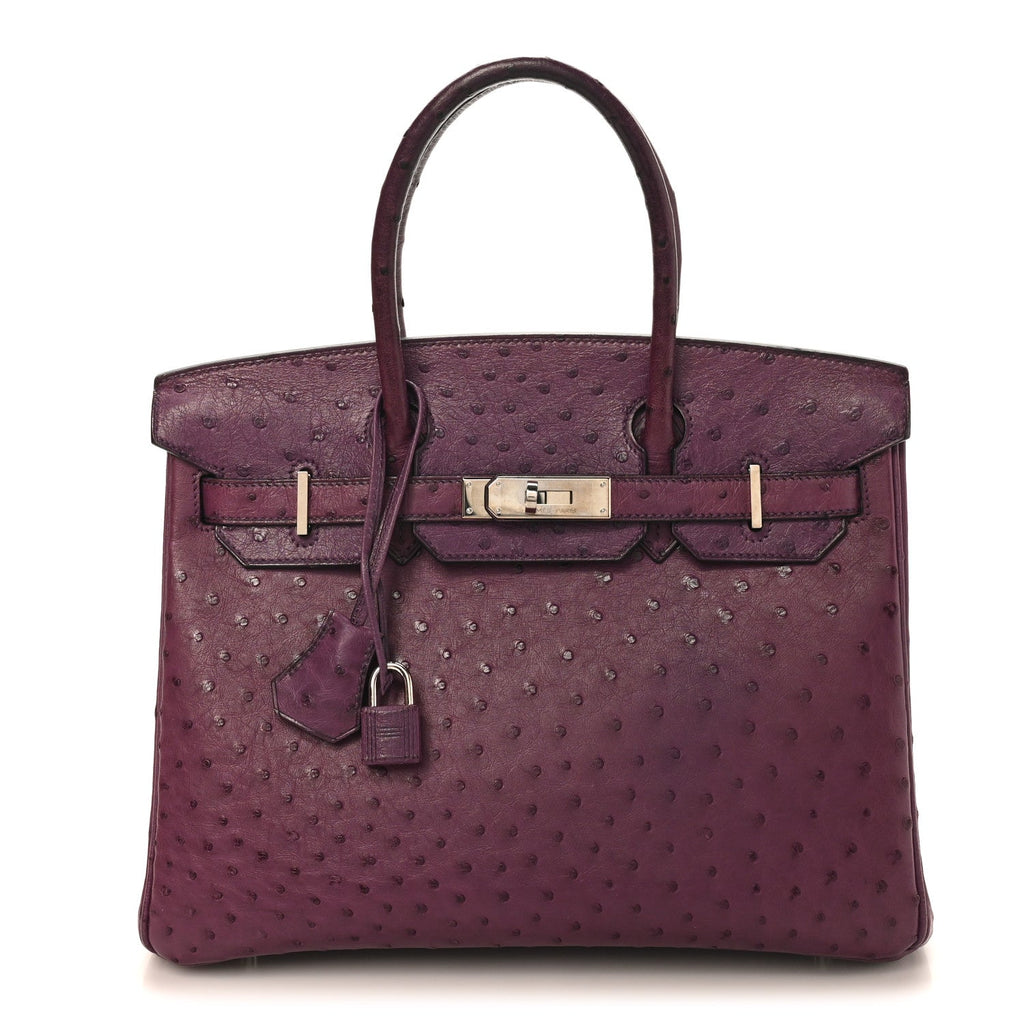 Ostrich Birkin 30 Violine