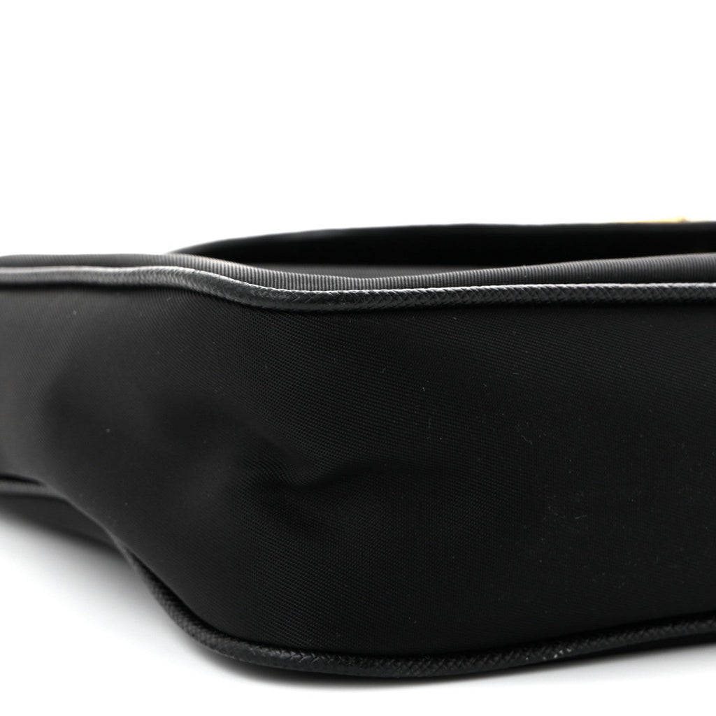 Tessuto Nylon Saffiano Crossbody Bag Black