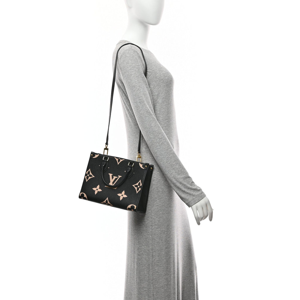 Empreinte Monogram Giant Onthego PM Black Beige