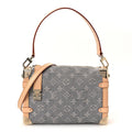 Monogram Denim Side Trunk MM Washed Gray