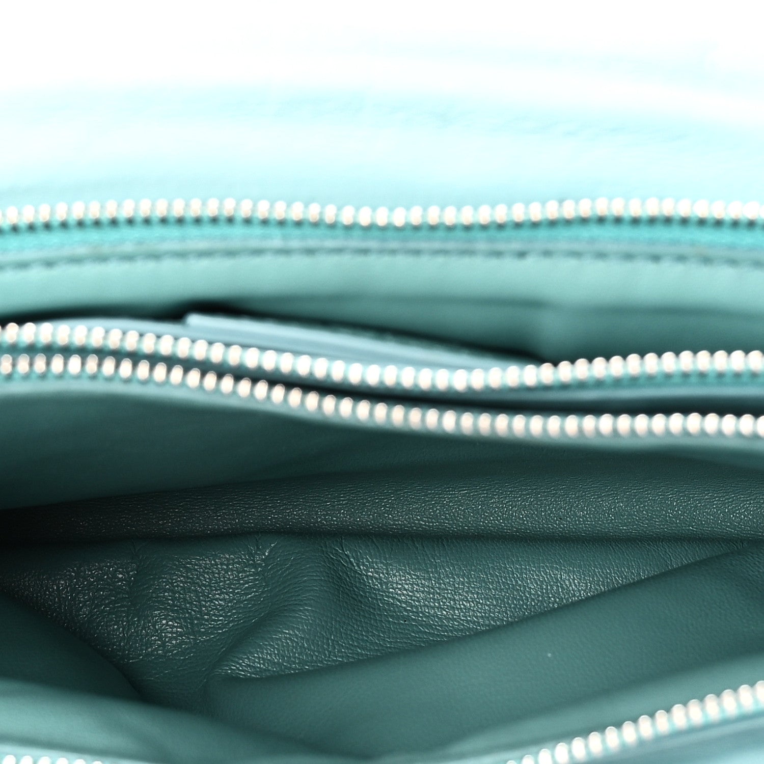 Calfskin Small Viva Bow Shoulder Bag Tyrone Turquoise