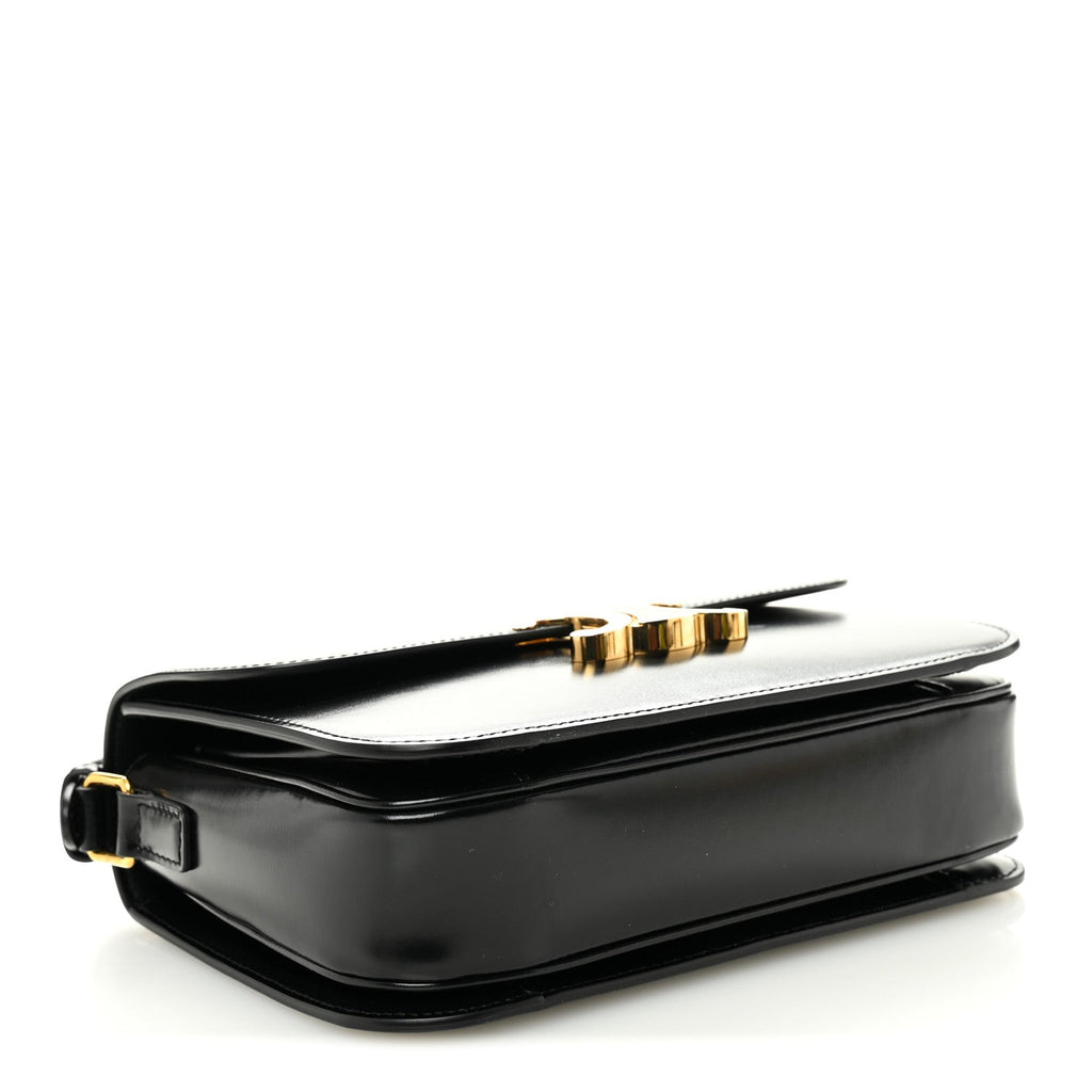 Shiny Calfskin Medium Triomphe Black