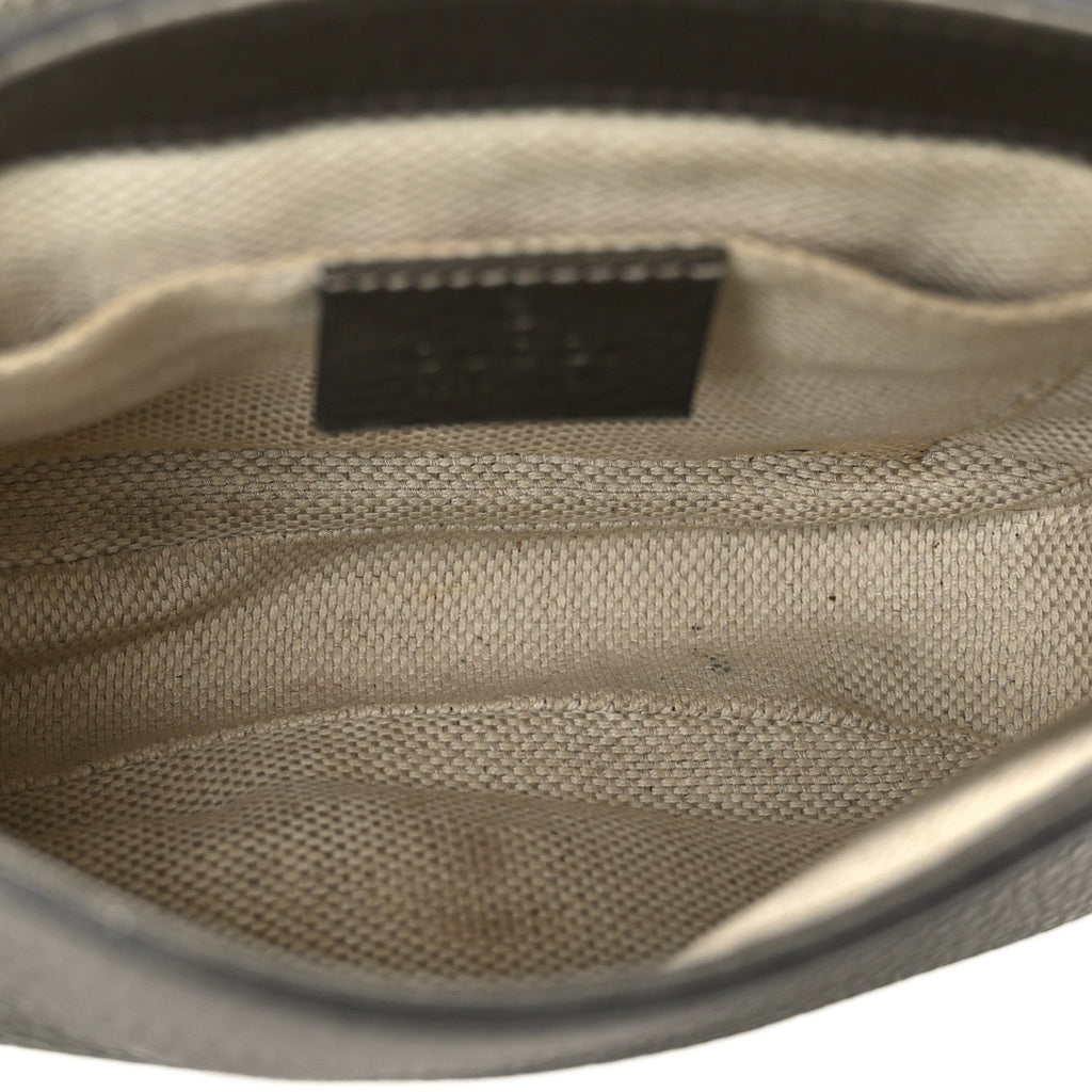 Metallic Pebbled Calfskin Small Soho Flap Crossbody Sasso
