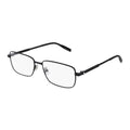 Montblanc Eyeglasses Rectangle Full Rim, Ruthenium Frame and Clear Demo Lens Lens MB0029O006