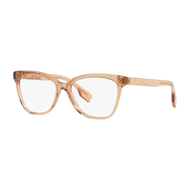 Burberry Eyeglasses Cat Eye Full Rim, Black Frame and Clear Demo Lenses Lens BE2364F3001