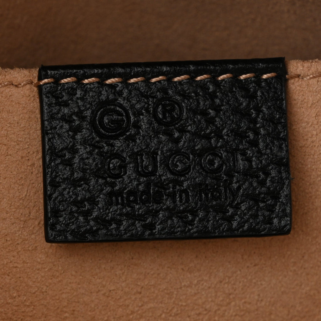 Calfskin GG Web Small Ophidia Dome Shoulder Bag Black