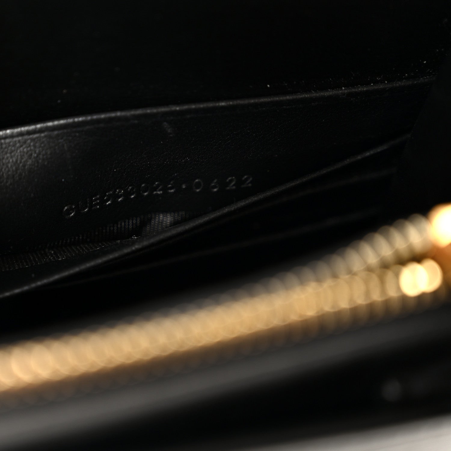 Calfskin Monogram Sunset Chain Wallet  Sunset Black