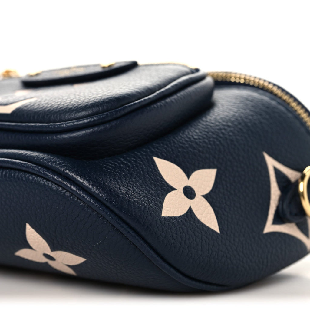 Empreinte Monogram Giant Mini By The Pool Bumbag Navy Creme