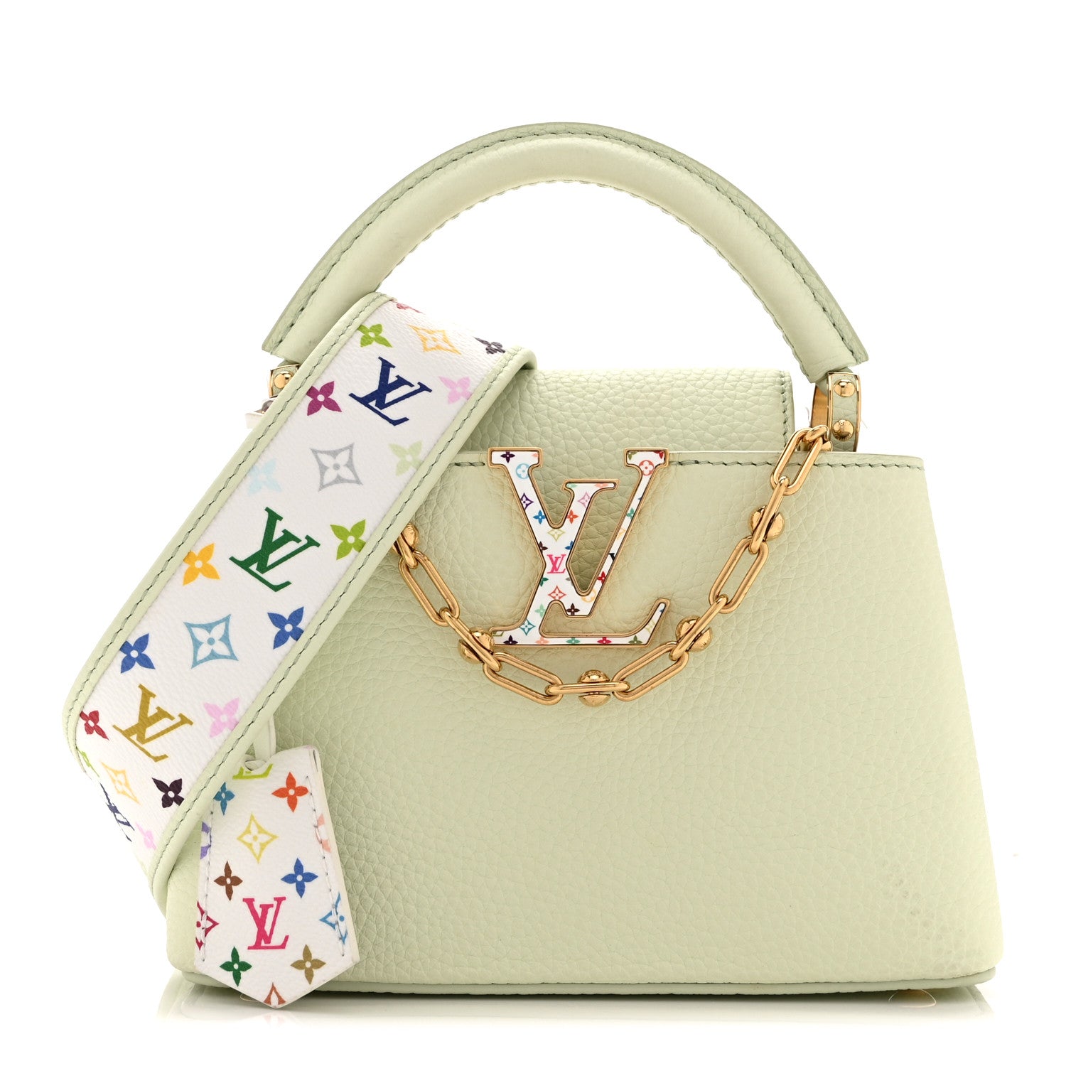 LV X TM Taurillon Mini Capucines Green