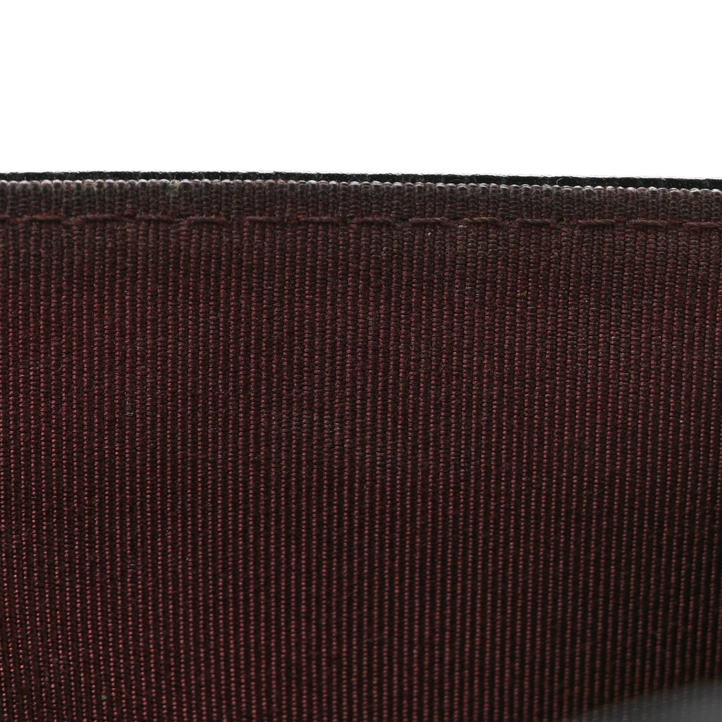 Caviar Quilted Flap Card Holder Black