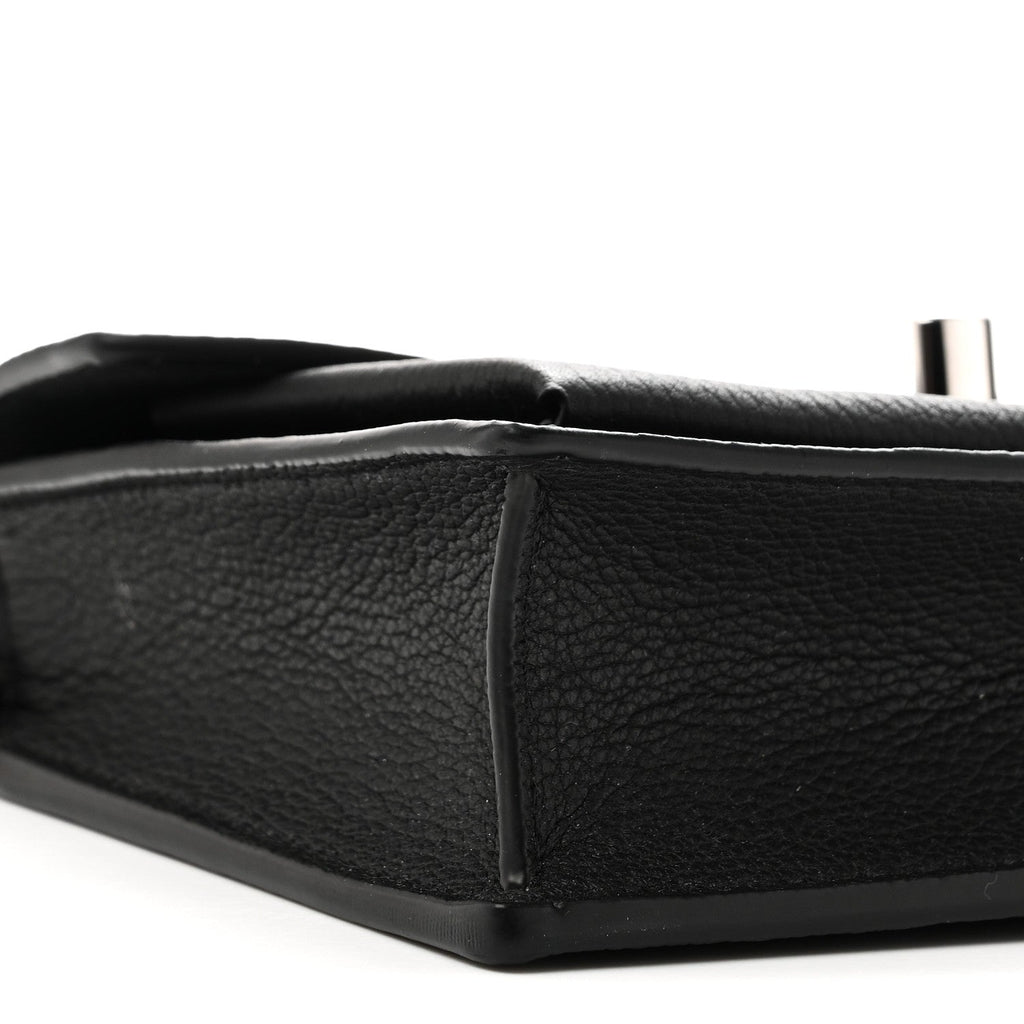 Soft Calfskin My Lockme Chain Pochette Black