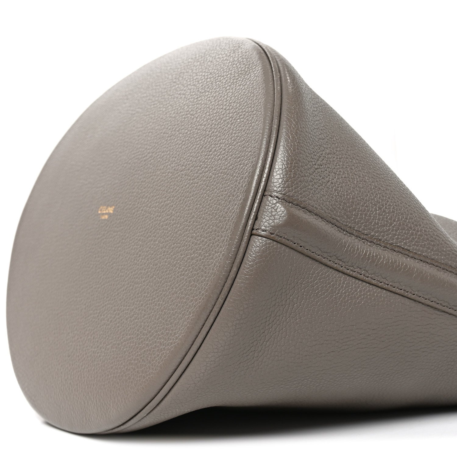 Supple Grained Calfskin Bucket 16 Bag Pebble