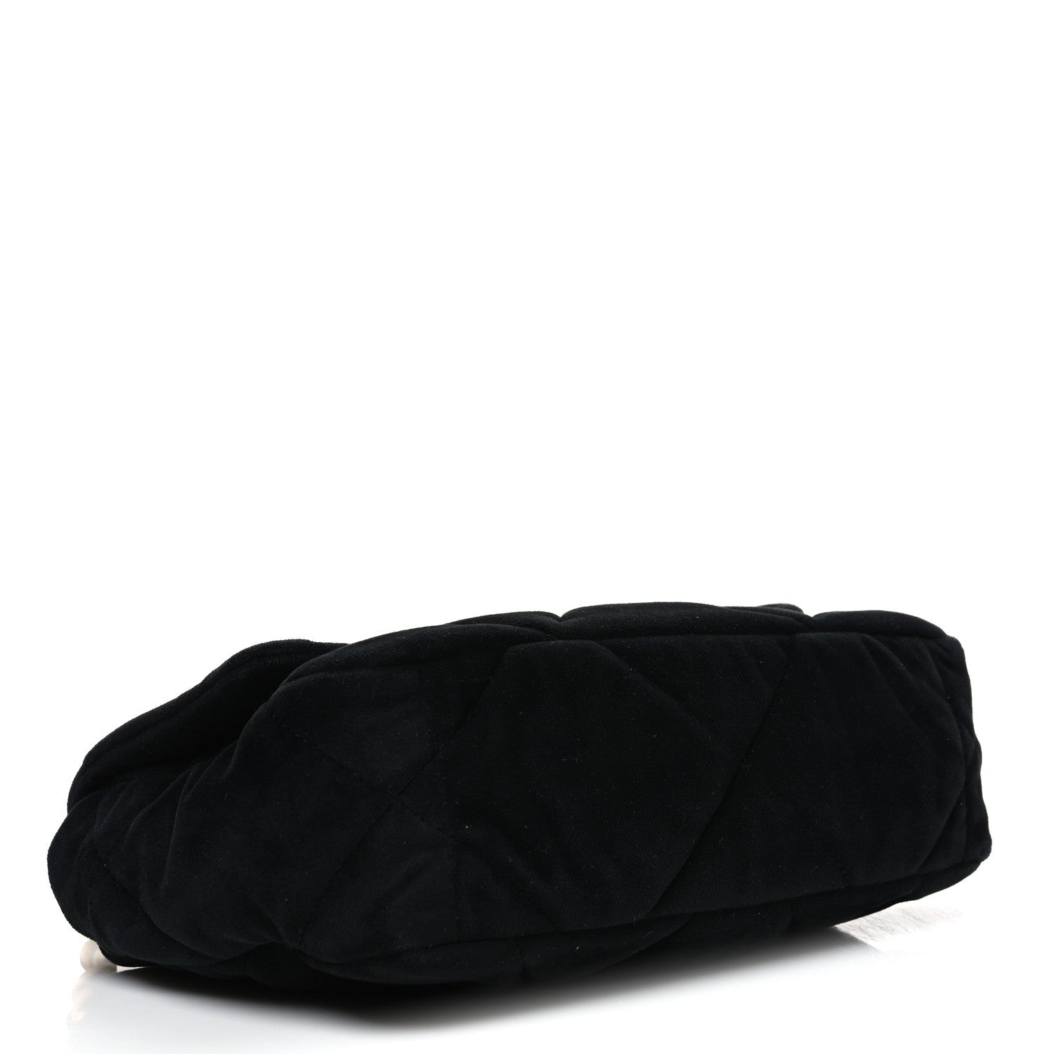 Velvet Quilted Medium Chanel 19 Flap Black