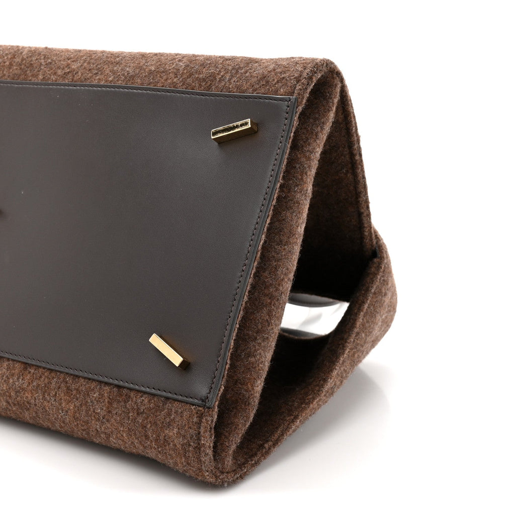 Wool Felt Medium Hug Bag Brown