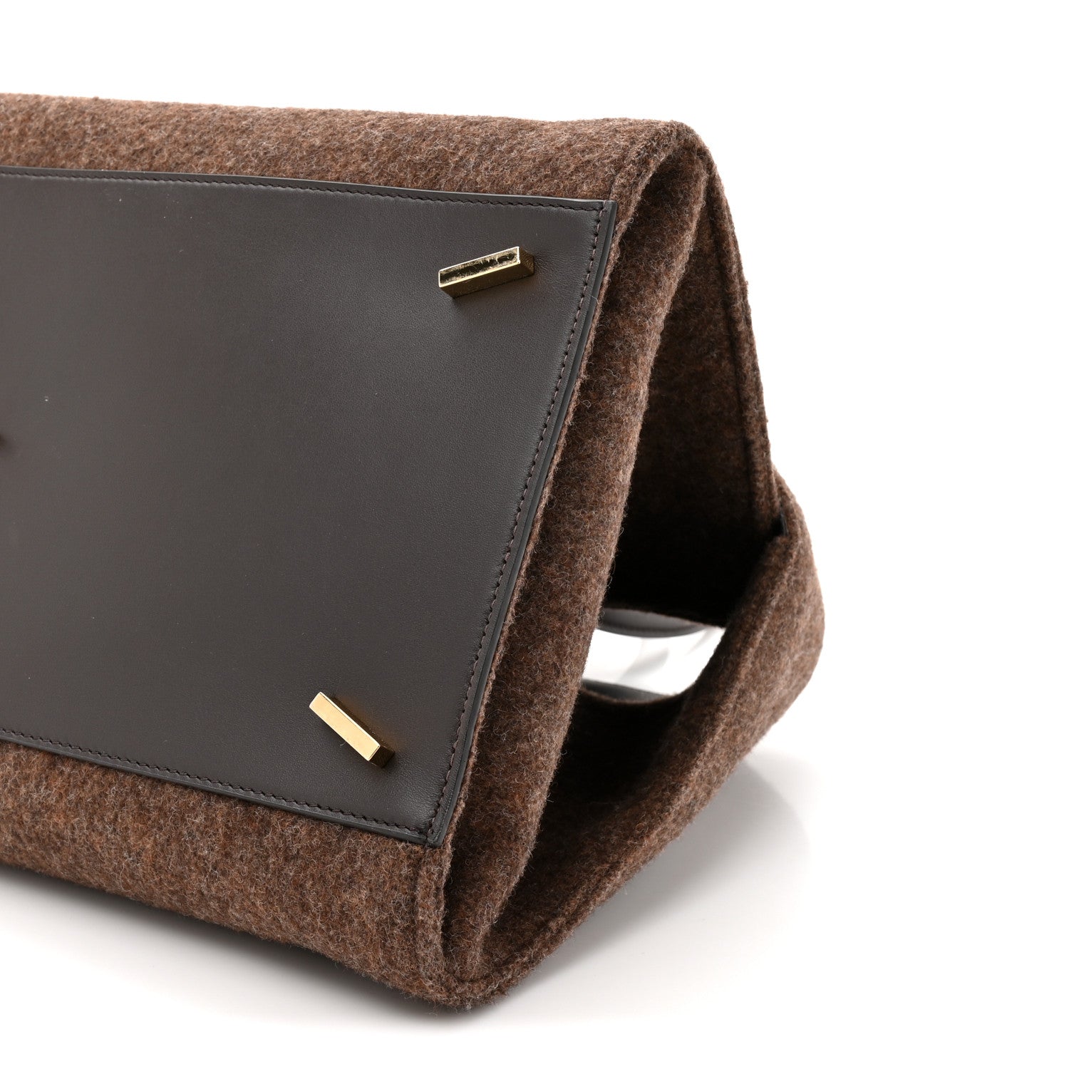 Wool Felt Medium Hug Bag Brown