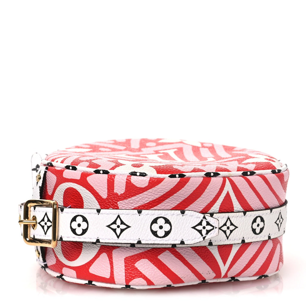 Monogram Giant Crafty Boite Chapeau Souple PM Rouge Rose Creme