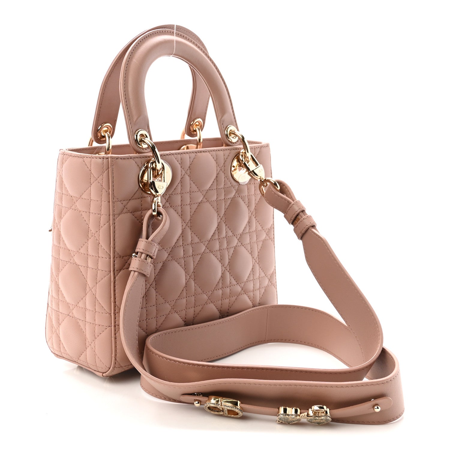 Lambskin Cannage Small Lucky Badges My Lady Dior Fard
