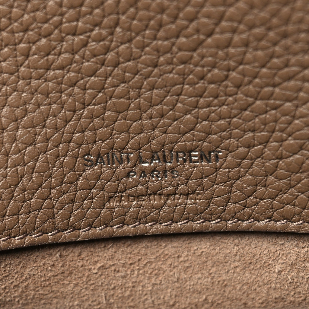 Grained Calfskin Baby Sac De Jour Souple Taupe