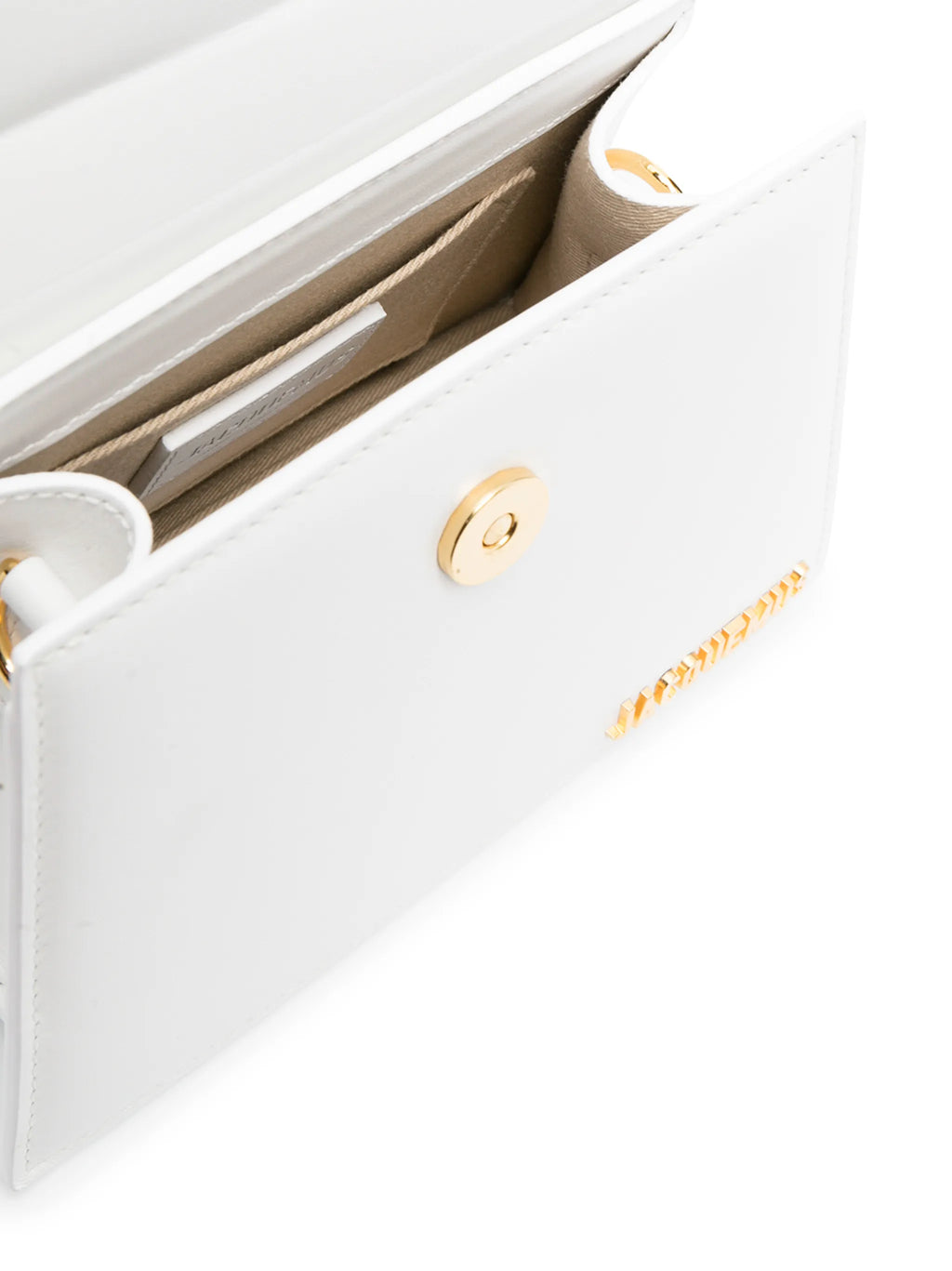 Jacquemus Le Chiquito Moyen Bag Leather White Leather Handbag (Authentic  )