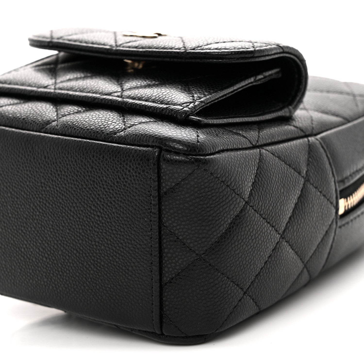 Caviar Quilted CC Mini Classic Backpack Black