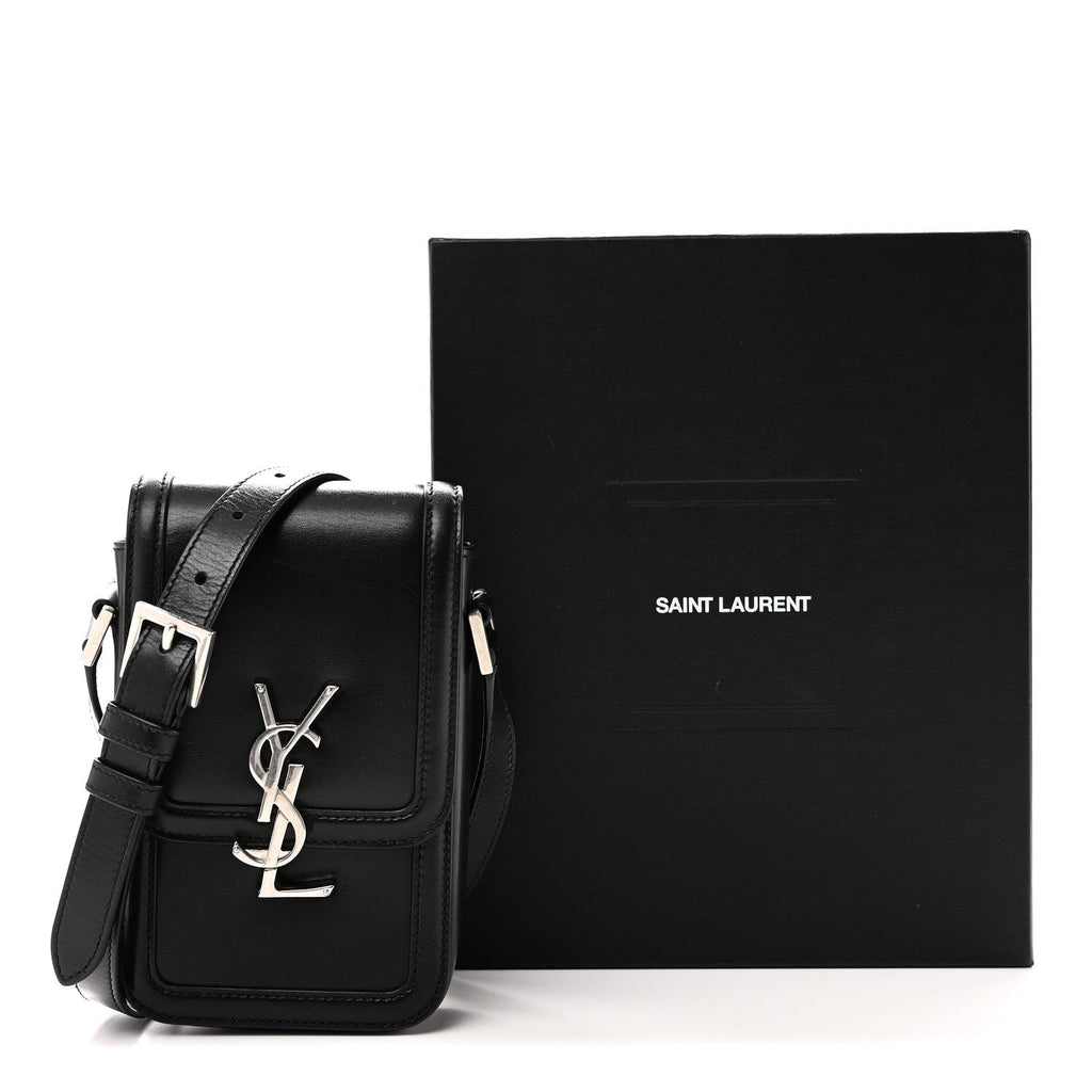 Smooth Calfskin Mini Solferino Satchel Black