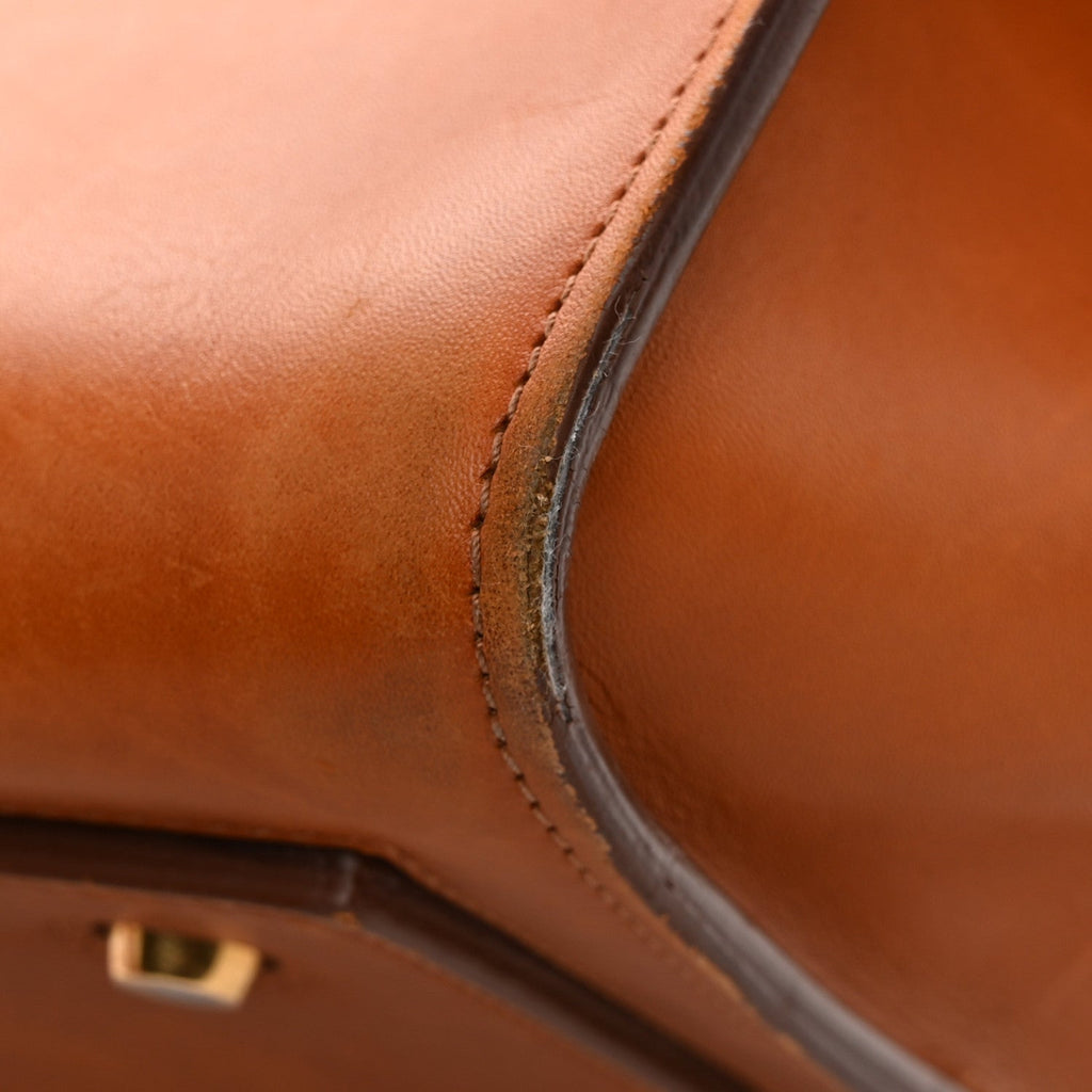 Natural Calfskin Medium Tie Knot Tote Tan