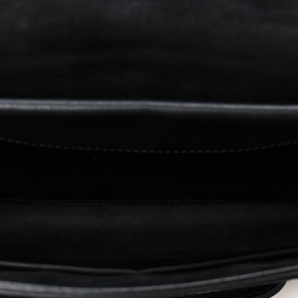 Calfskin J'Adior Chain Flap Bag Black