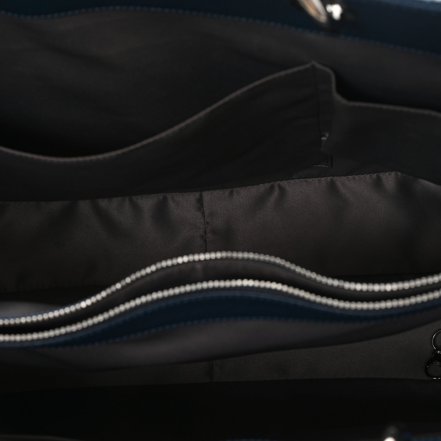 Caviar Quilted XL Grand Shopping Tote GST Dark Blue