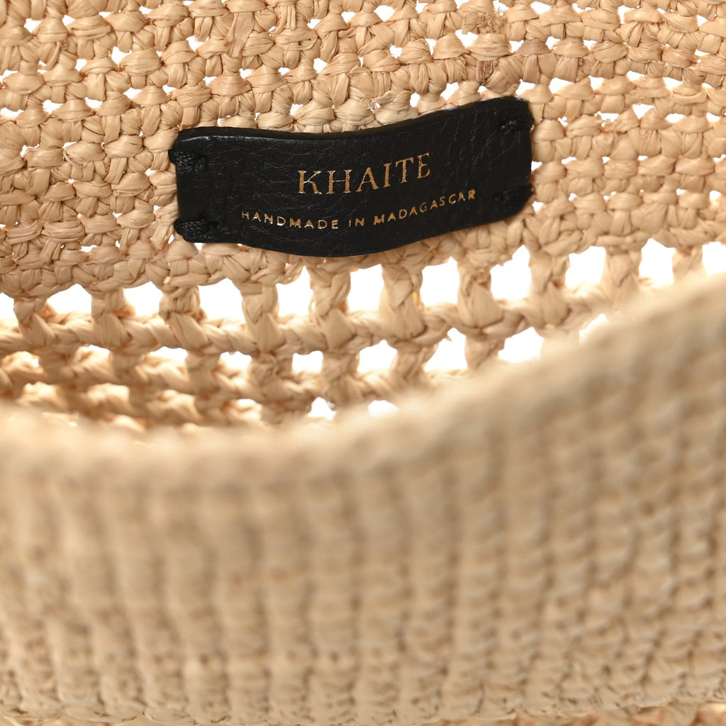 Raffia Small Billie Bucket Bag Natural