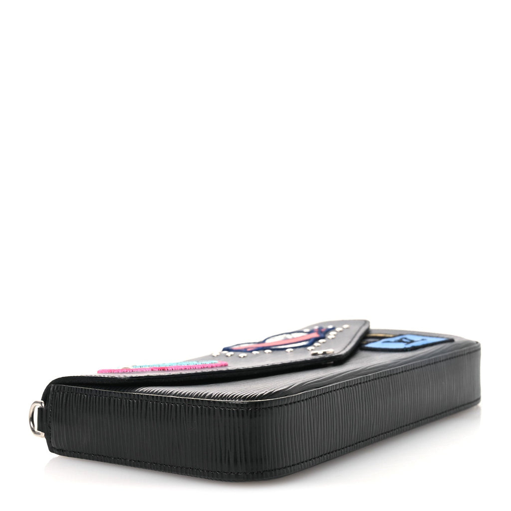 Epi LV Stories Pochette Felicie Black