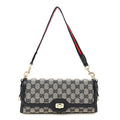 GG Monogram Small Luce Shoulder Bag Beige Blue